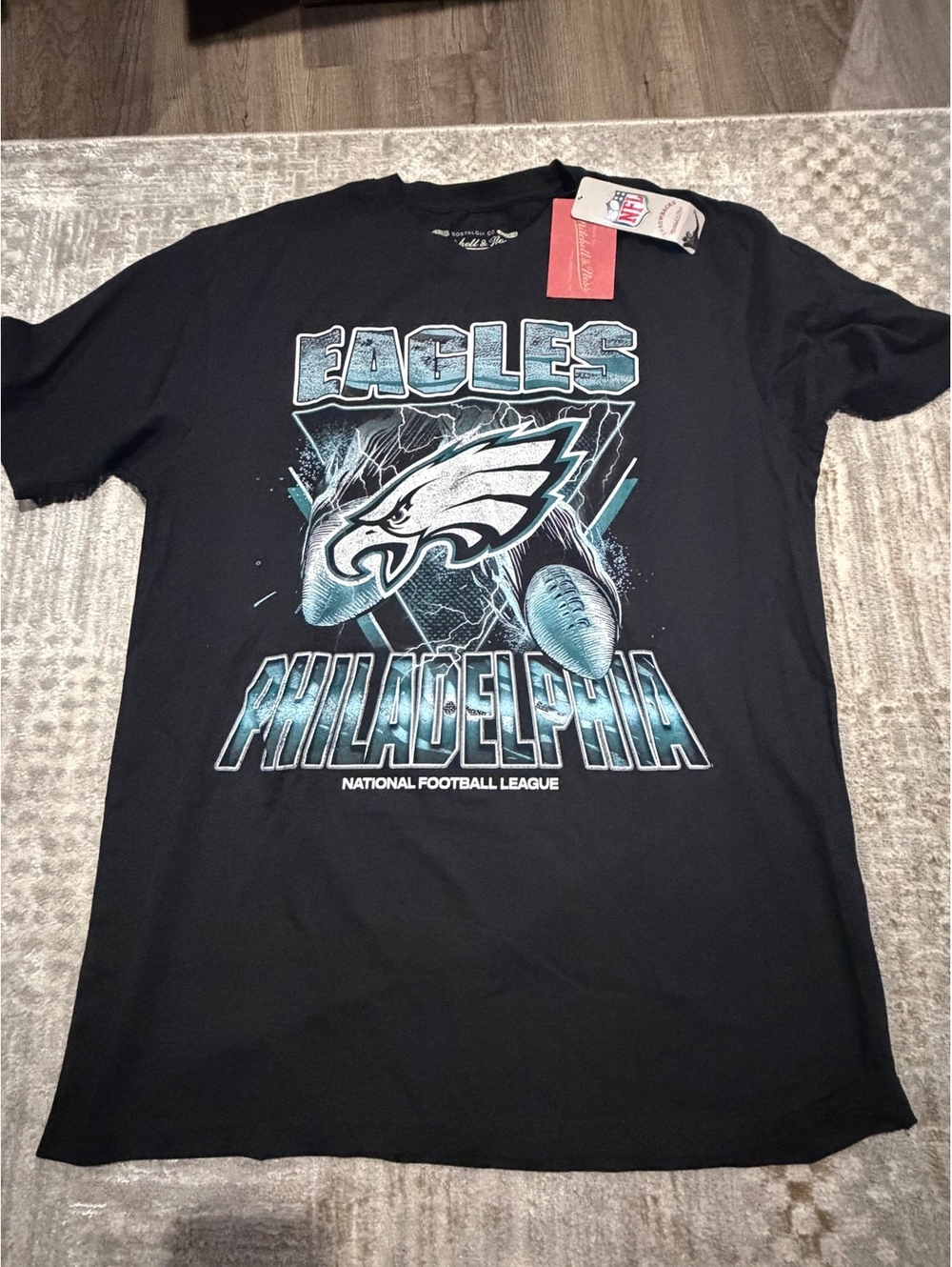 Mitchell & Ness Philadelphia Eagles NFL Black Graphic T-Shirt